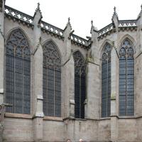 Église Saint-Nazaire de Carcassonne - Exterior, southeast chevet and transept elevation