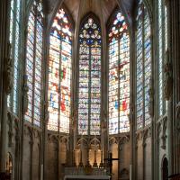 Église Saint-Nazaire de Carcassonne - Interior, chevet, east apse elevation