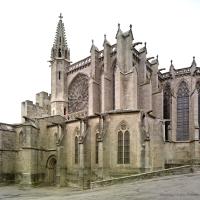 Église Saint-Nazaire de Carcassonne - Exterior, south transept, chevet elevation