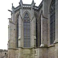 Église Saint-Nazaire de Carcassonne - Exterior, northeast chevet and transept elevation