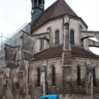 Église Saint-Martin de Chablis - Exterior, east chevet elevation