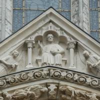 Cathédrale Notre-Dame de Chartres - Exterior, north transept portals, central portal sculptural detail
