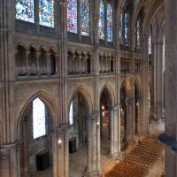 Cathédrale Notre-Dame de Chartres - Interior, north anve elevation looking east from triforium