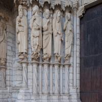 Cathédrale Notre-Dame de Chartres - Exterior, north transept, center portal, left jambs