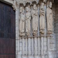 Cathédrale Notre-Dame de Chartres - Exterior, north transept, center portal, right jambs