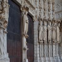 Cathédrale Notre-Dame de Chartres - Exterior, north transept, center portal, right jambs