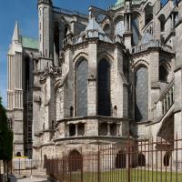 Cathédrale Notre-Dame de Chartres - Exterior, east chevet elevation