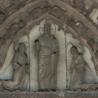 Cathédrale Notre-Dame de Chartres - Exterior, south transept, west portal, tympanum, detail