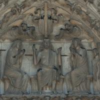 Cathédrale Notre-Dame de Chartres - Exterior, south transept, center portal, tympanum, detail