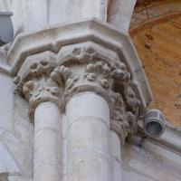 Église Saint-Martin de Clamecy - Interior, nave, north clerestory, vaulting shaft capitals