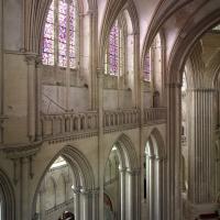 Cathédrale Notre-Dame de Coutances - Interior, upper chevet looking southwest from triforium level