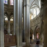 Cathédrale Notre-Dame de Coutances - Interior, chevet, south inner aisle and  ambulatory looking east