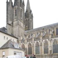 Cathédrale Notre-Dame de Coutances - 	
Exterior, nave, southern flank and west towers