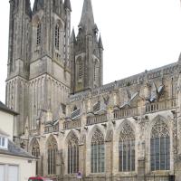 Cathédrale Notre-Dame de Coutances - 	
Exterior, nave, southern flank and west towers