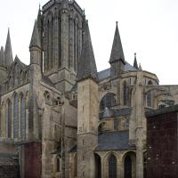 Cathédrale Notre-Dame de Coutances - Exterior, chevet from the southeast and south transept 