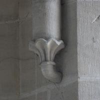 Cathédrale Notre-Dame de Coutances - Interior, chevet, south ambulatory, outer aisle, chapel, window, shaft corbel