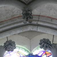 Cathédrale Notre-Dame de Coutances - Interior, chevet, south clerestory, window, tracery detail
