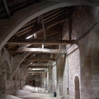 Cathédrale Notre-Dame de Coutances - Interior, nave, north aisle, upper surface of vault and roof