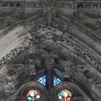 Église Saint-Jacques de Dieppe - Interior, axial chapel, east wall, window, detail