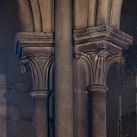 Église Notre-Dame de Dijon - Interior, chevet, hemicycle, triforium, arcade, shaft capitals