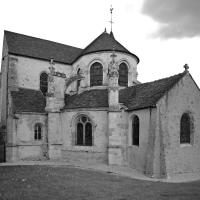 Église Sainte-Marie-Madeleine de Domont - Exterior, southeast chevet elevation looking northwest