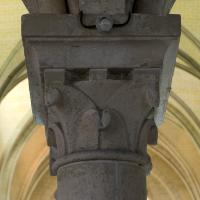 Église Saint-Martin d'Étampes - Interior, chevet, hemicycle, arcade, column capital