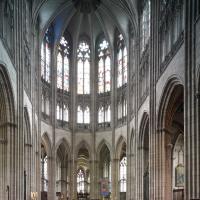 Cathédrale Notre-Dame d'Évreux - Interior, east chevet elevation