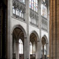 Cathédrale Notre-Dame d'Évreux - Interior, chevet elevation from north ambulatory aisle