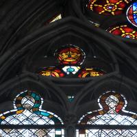 Cathédrale Notre-Dame d'Évreux - Interior, chevet, north clerestory, window tracery