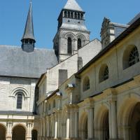 Abbaye de Fontevrault - Exterior, cloister and south nave elevation