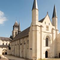 Abbaye de Fontevrault - Exterior, western frontispiece looking southeast