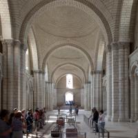 Abbaye de Fontevrault - Interior, nave elevation looking west