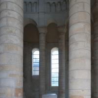 Abbaye de Fontevrault - Interior, ambulatory aisle looking north