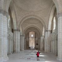 Abbaye de Fontevrault - Interior, nave elevation looking east