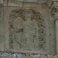 Abbaye de Fontevrault - Exterior, nave, north aisle portal, sculptural fragment