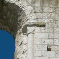 Abbaye de Jumièges - Interior, crossing tower, west wall, lower window