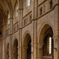 Cathédrale Saint-Mammès de Langres - Interior, north nave elevation looking west