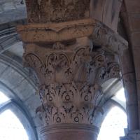 Cathédrale Saint-Mammès de Langres - Interior, chevet, hemicycle, arcade, pier capital