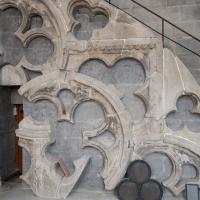 Cathédrale Notre-Dame de Lausanne - Interior, fragment of rose window tracery
