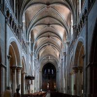 Cathédrale Notre-Dame de Lausanne - Interior, nave looking east