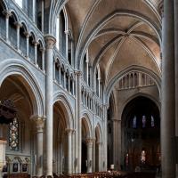 Cathédrale Notre-Dame de Lausanne - Interior, nave looking northeast