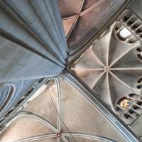 Cathédrale Notre-Dame de Lausanne - Interior, crossing tower, vault