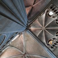 Cathédrale Notre-Dame de Lausanne - Interior, crossing tower, vault