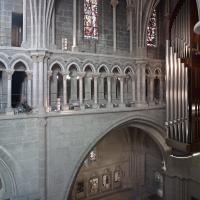 Cathédrale Notre-Dame de Lausanne - Interior, nave, north triforium level looking southwest