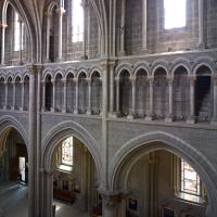 Cathédrale Notre-Dame de Lausanne - Interior, nave, north triforium level looking southeast