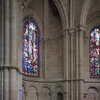 Cathédrale Notre-Dame de Lausanne - Interior, chevet, east ambulatory looking east, axial radiating chapel 