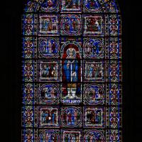 Cathédrale Saint-Julien du Mans - Interior, west wall, central window