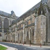 Cathédrale Saint-Julien du Mans - Exterior, nave, north flank and  and north transept 