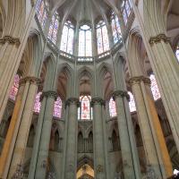 Cathédrale Saint-Julien du Mans - Interior, hemicycle looking up