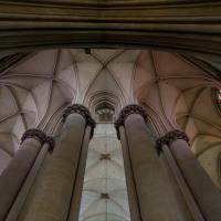Cathédrale Saint-Julien du Mans - Interior, chevet, east inner ambulatory vaulting